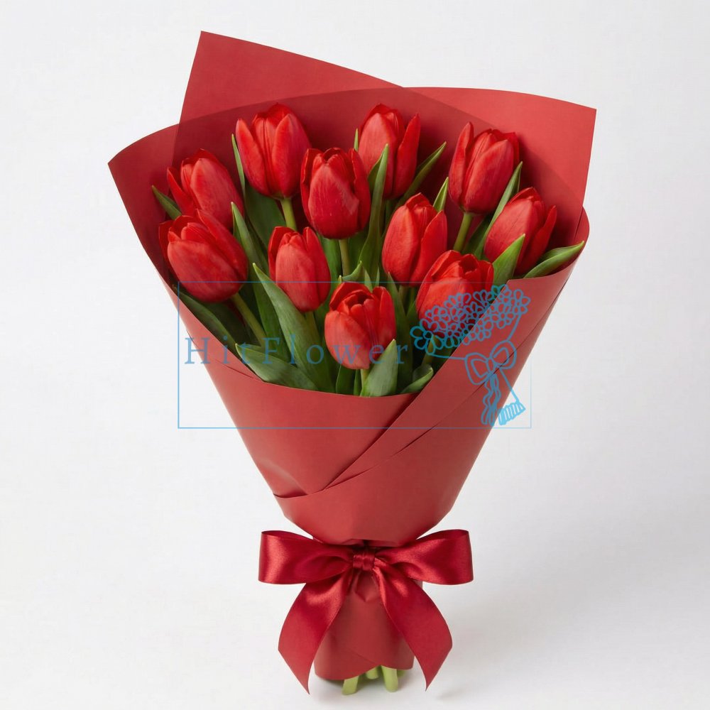 Букет цветов из: Тюльпаны